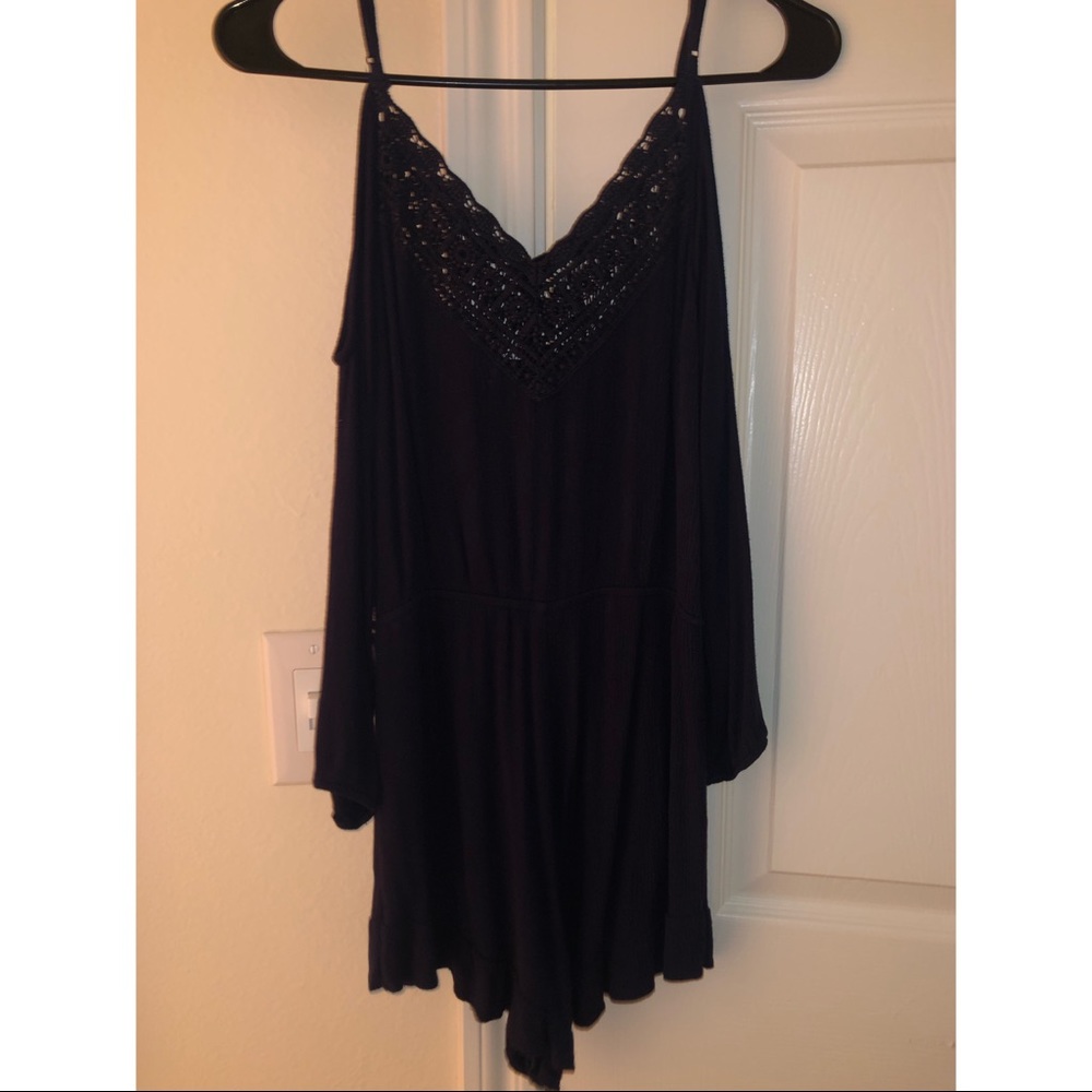 Navy blue romper